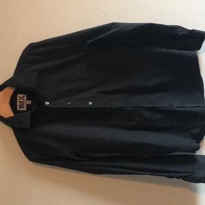 Black Express Fitted Dress Shirt